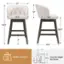 The text on the image is grouped and corrected as follows:

"21" 13" 20.5" 16.5" 36.5" 25.5" 7" 22.5" 300 LBS Weight Capacity 25.5" Counter Height 35"-39" Bar Stools."