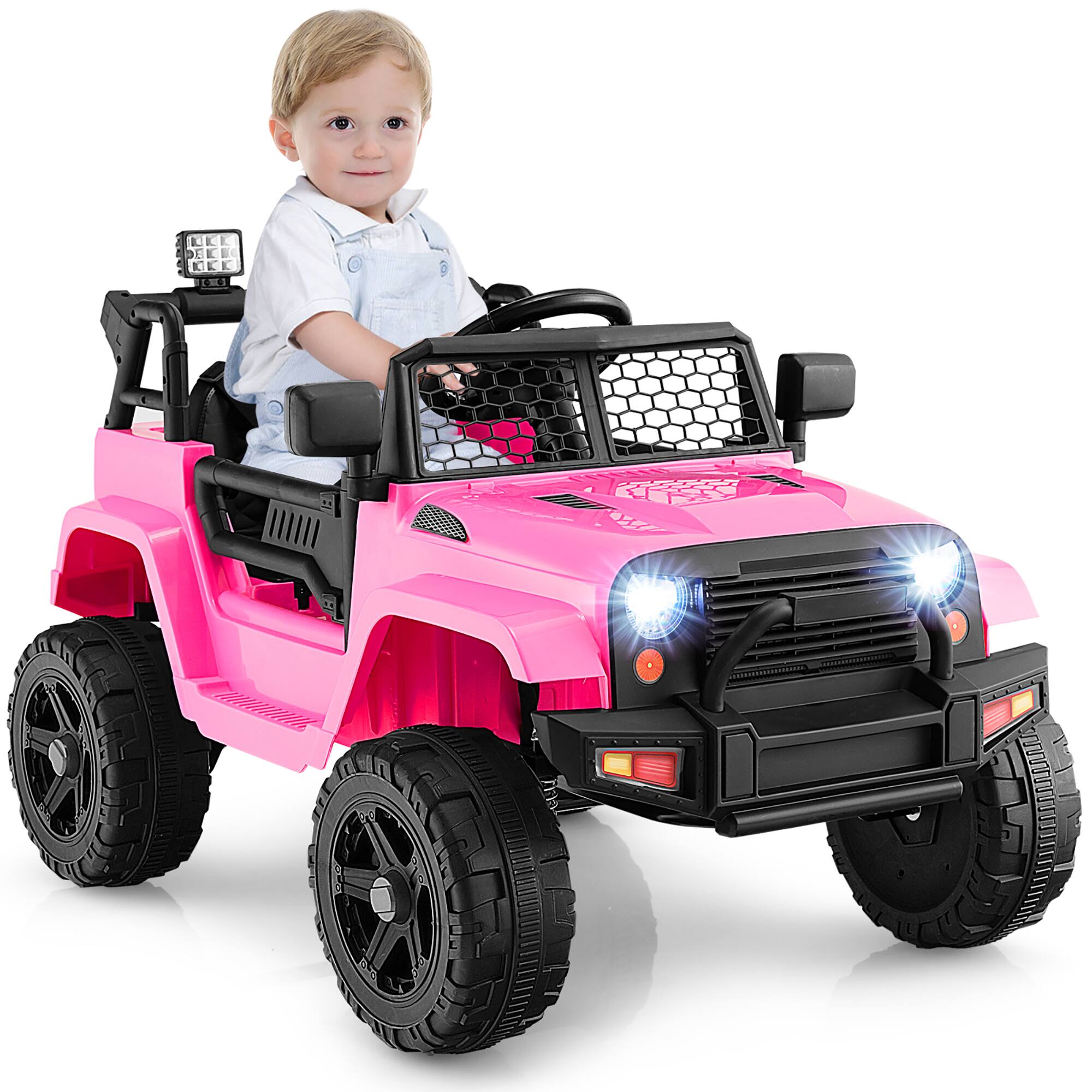 Alt View 8. Gymax - Gymax 12V Kids Ride On Truck Car Electric Vehicle Remote w/ Music & Light Pink - Pink.