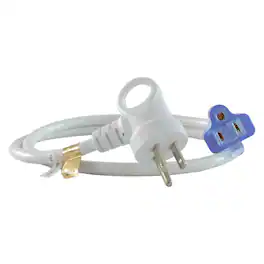 Conntek - Indoor 3 ft. L Extension Cord 16/3 SJTW - White