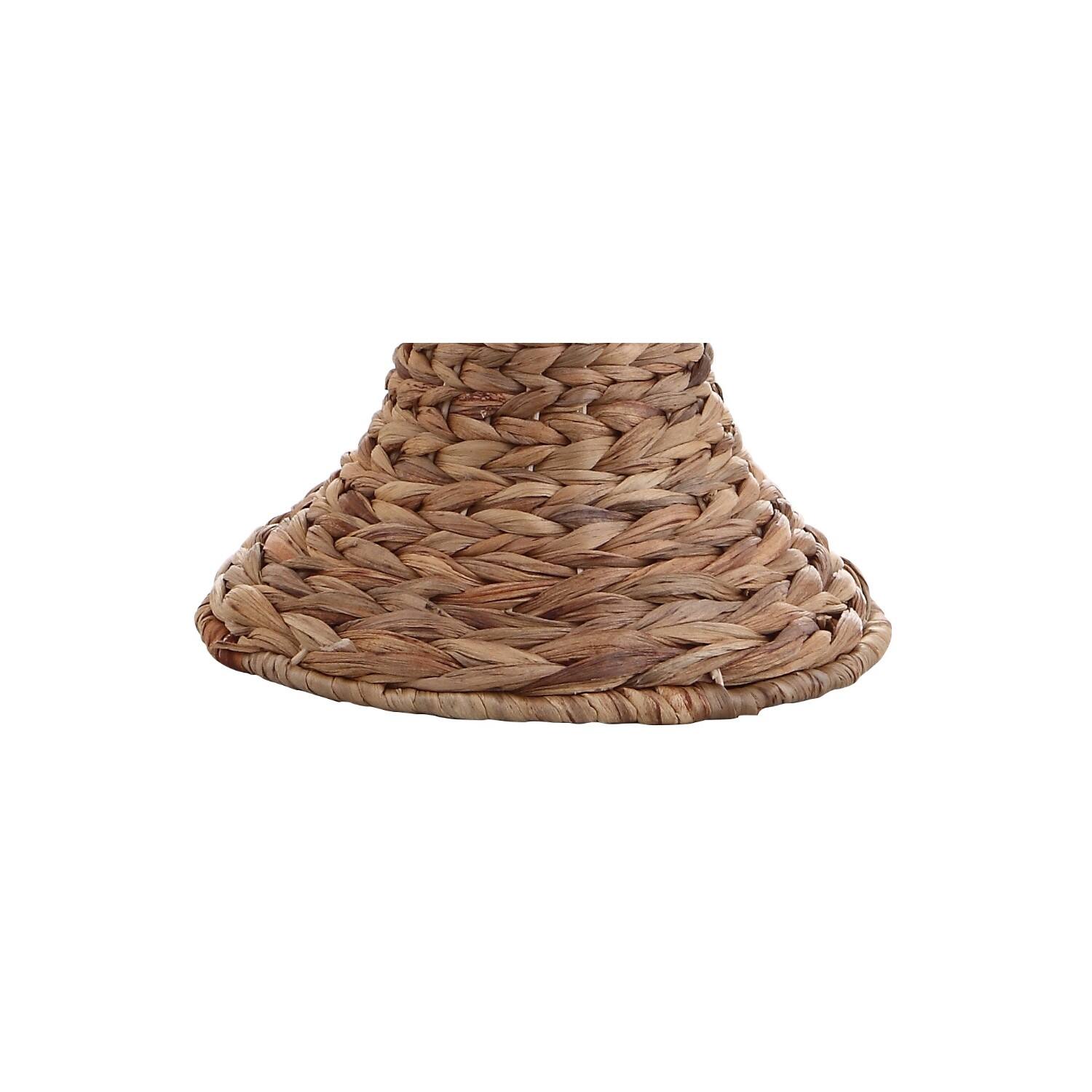 Alt View 7. Jonathan Y - Elicia 31" 1-Light Coastal Cottage Water Hyacinth Weave LED Table Lamp, Natural - Natural.