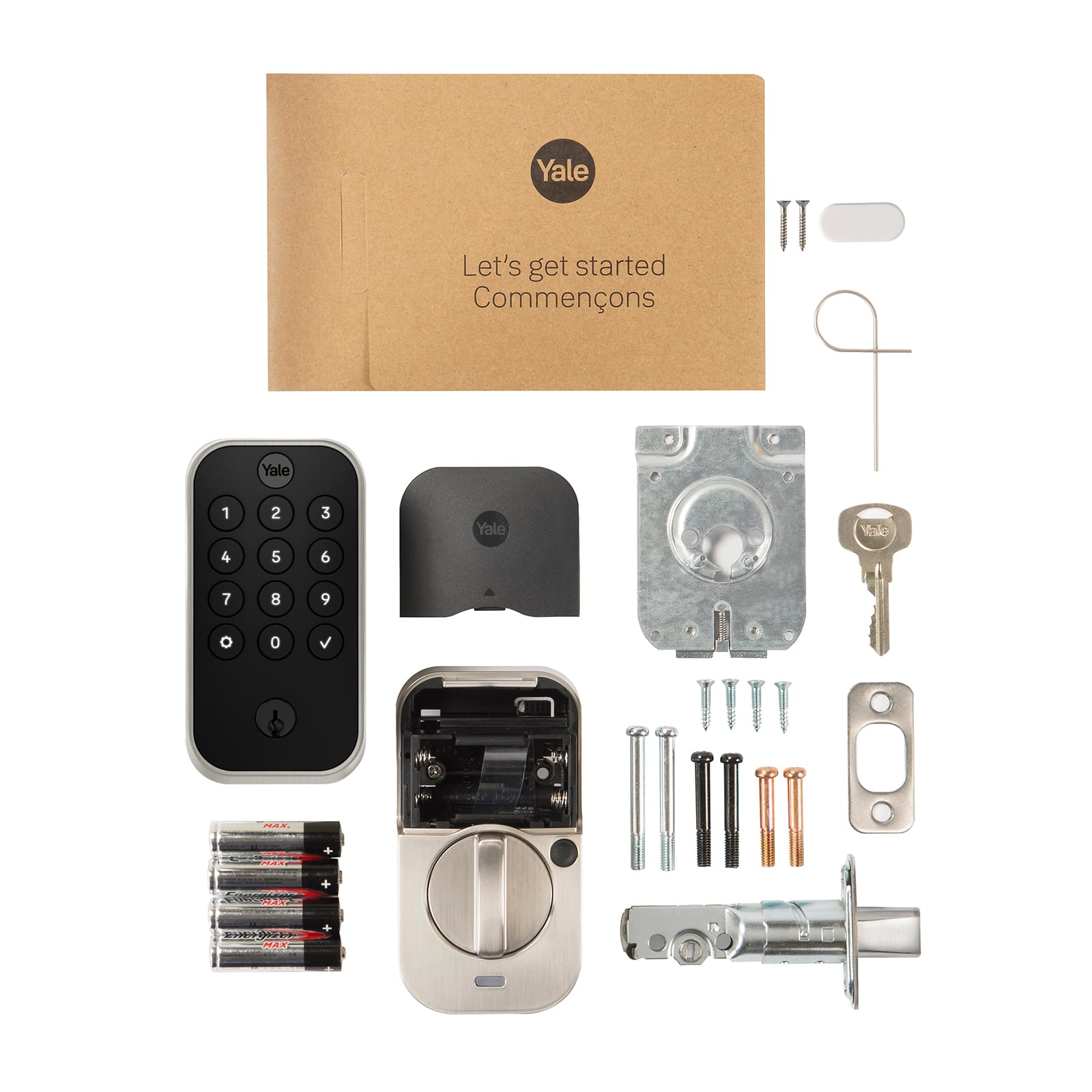 Yale Let's get started Commonnons Yale 1 4 2 5 3 6 7 9 0 0 WA