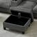 Alt View 2. Electra Tech Xpress - Sectional Couches for Living Room with 2 Cup Holders,Corduroy Modular Sectional Sofa with Movable and Storable Ottoman - DARY GRAY.