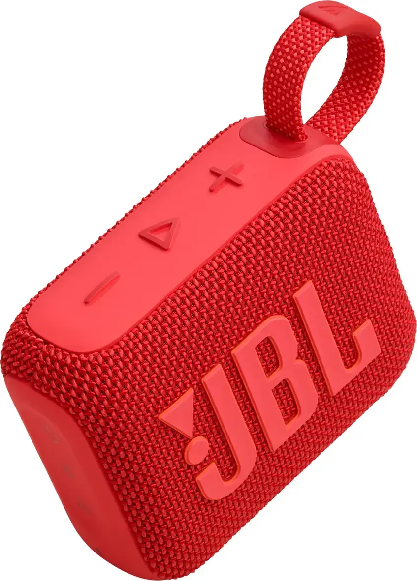 Alt View 13. JBL - Go 4 Portable Bluetooth Speaker - Red.