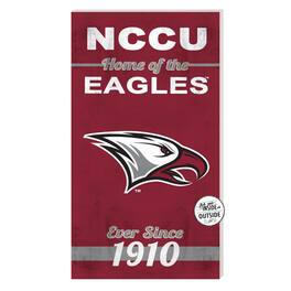 Jardine - North Carolina Central Eagles 11'' x 20'' Home Of The Sign - Maroon