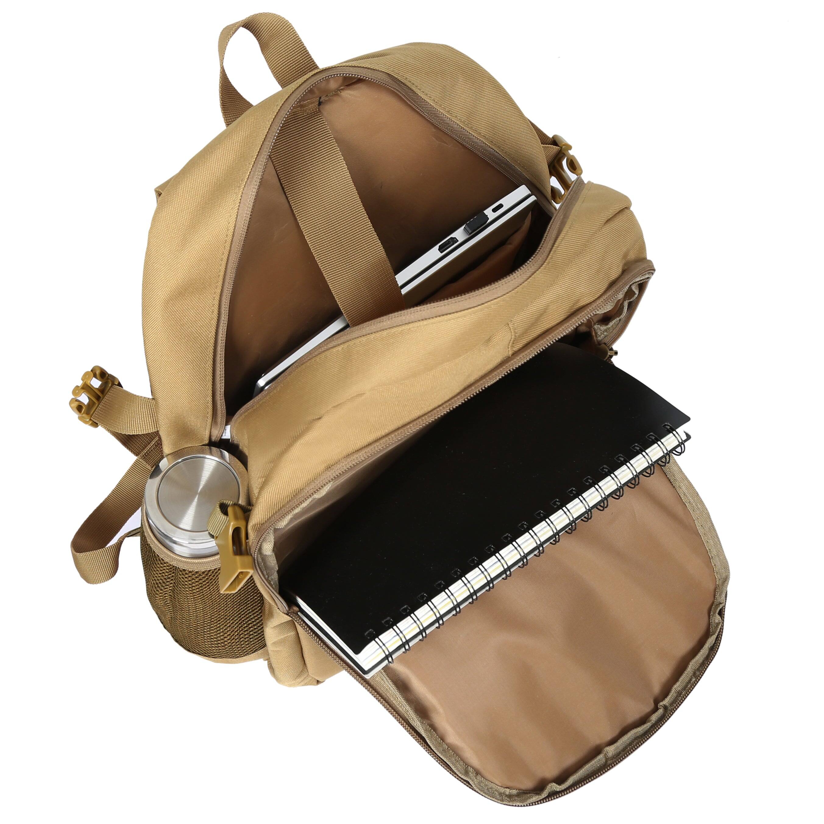Alt View 4. US Army - YANKEE Tactical Laptop Backpack - SAND.