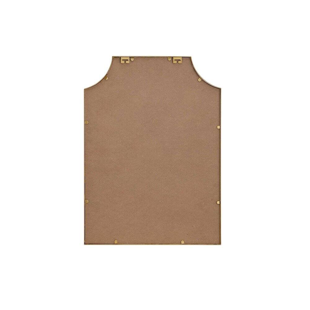 Angle. Elegant Kitchen and Bath - Notched Metal Mirror 22x30 inch in Brass - Brass.