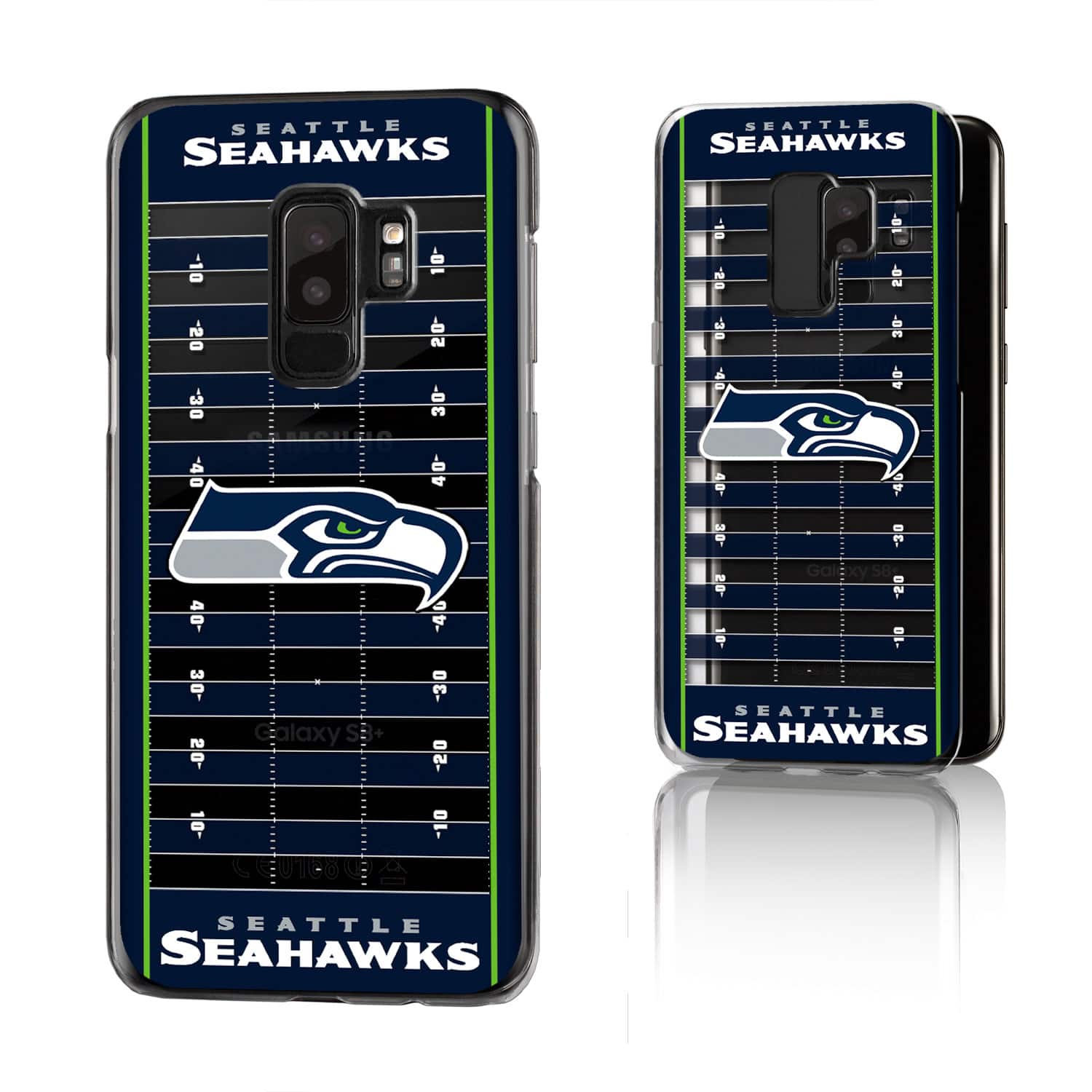 Keyscaper - NFL - Seattle Seahawks Galaxy Clear Field Design Case - S23 - Multicolor