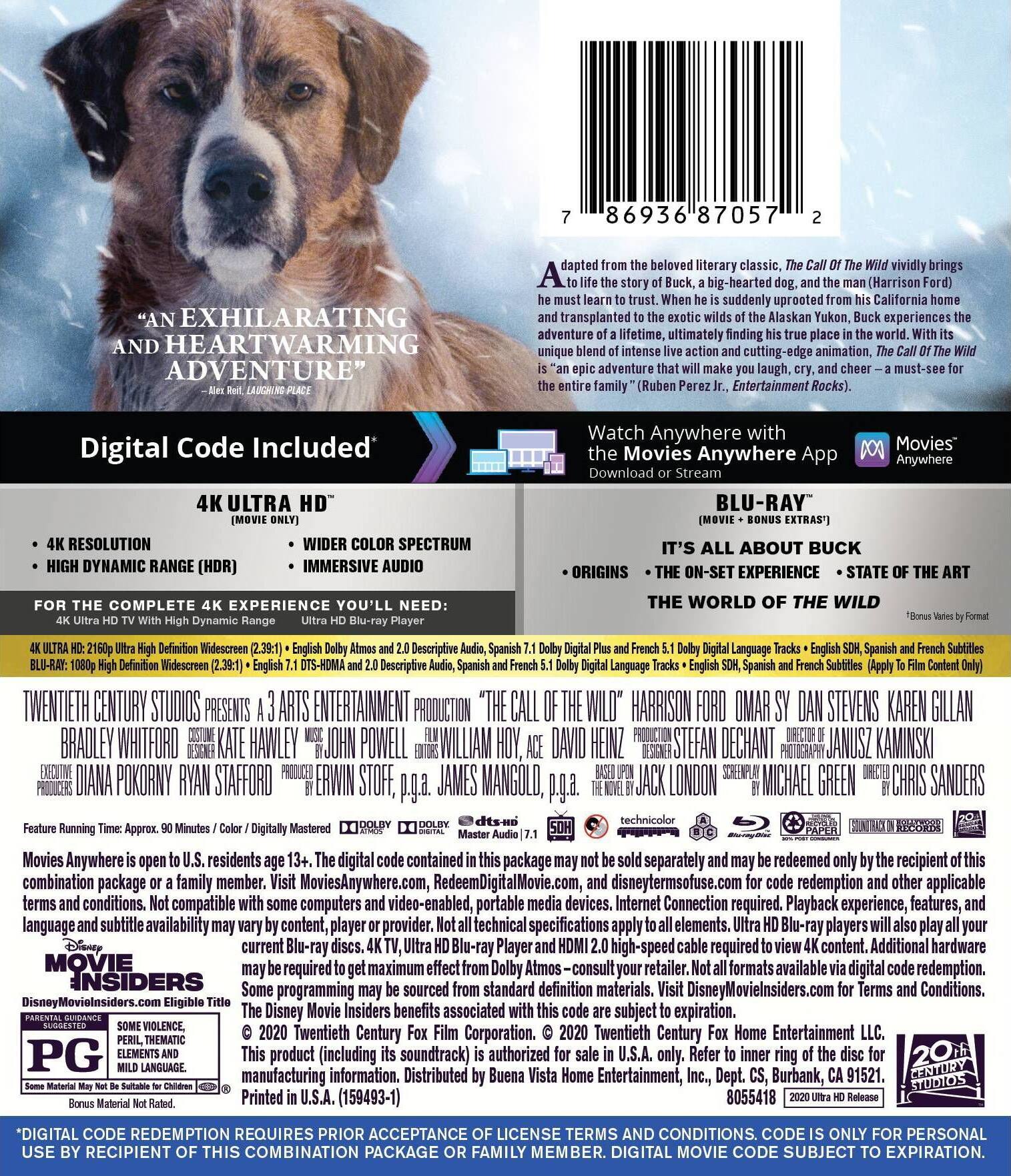 Alt View 1. The Call of the Wild   - 4K Blu-Ray.