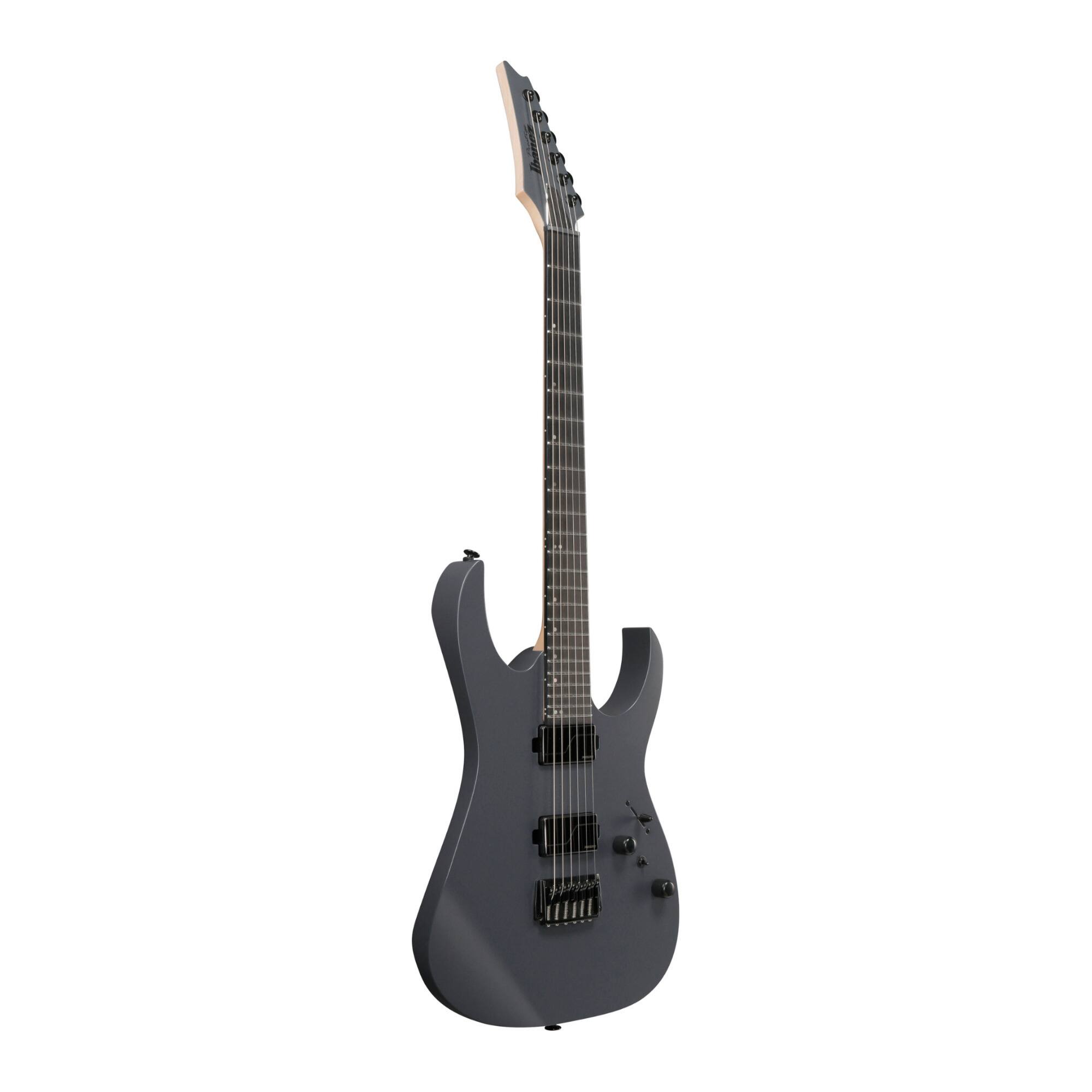 Left. Ibanez - Ibanez RGR5121RBGRF RG Prestige 6str Electric Guitar w/Case - Gray Metallic Flat.