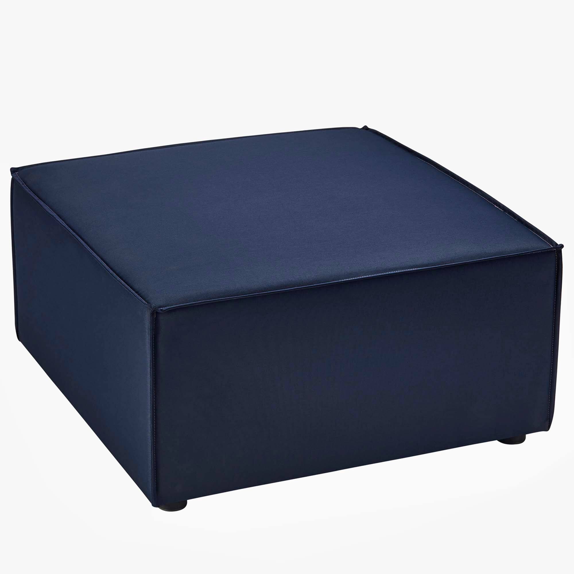 Back. Modway - Saybrook Outdoor Patio Upholstered Sectional Sofa Ottoman by Modway - Navy.