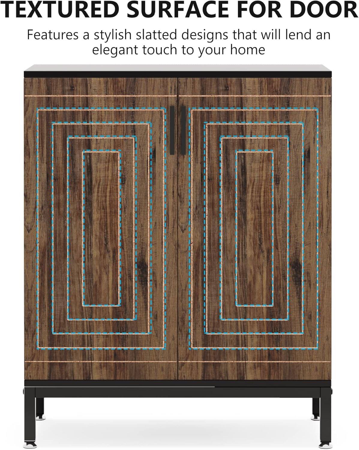TEXTURED SURFACE FOR DOOR  
Features a stylish slatted designs that will lend an elegant touch to your home
