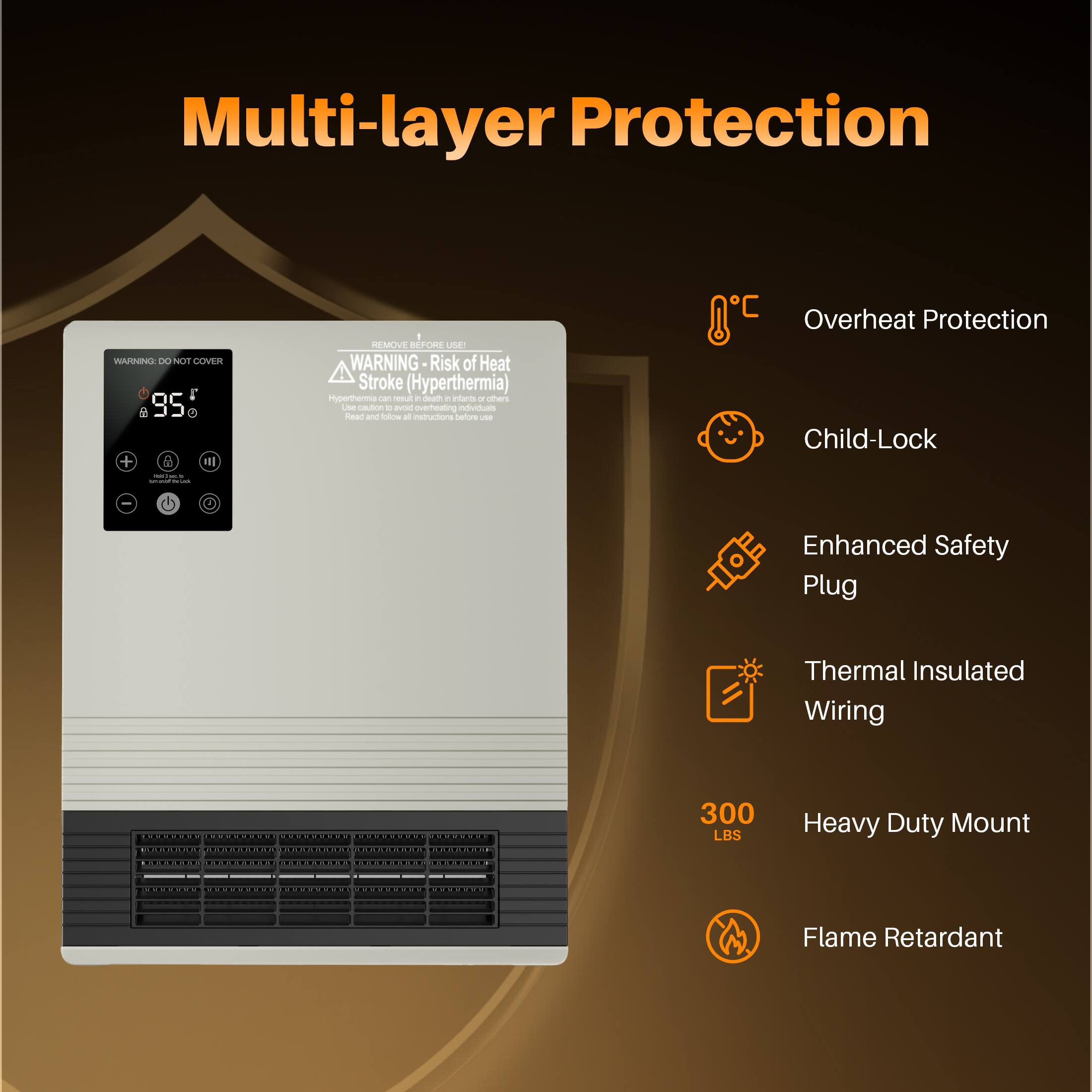 Multi-layer ProtectionWARNING: DO NOT COVERREMOVE BEFORE USE! WARNING ...