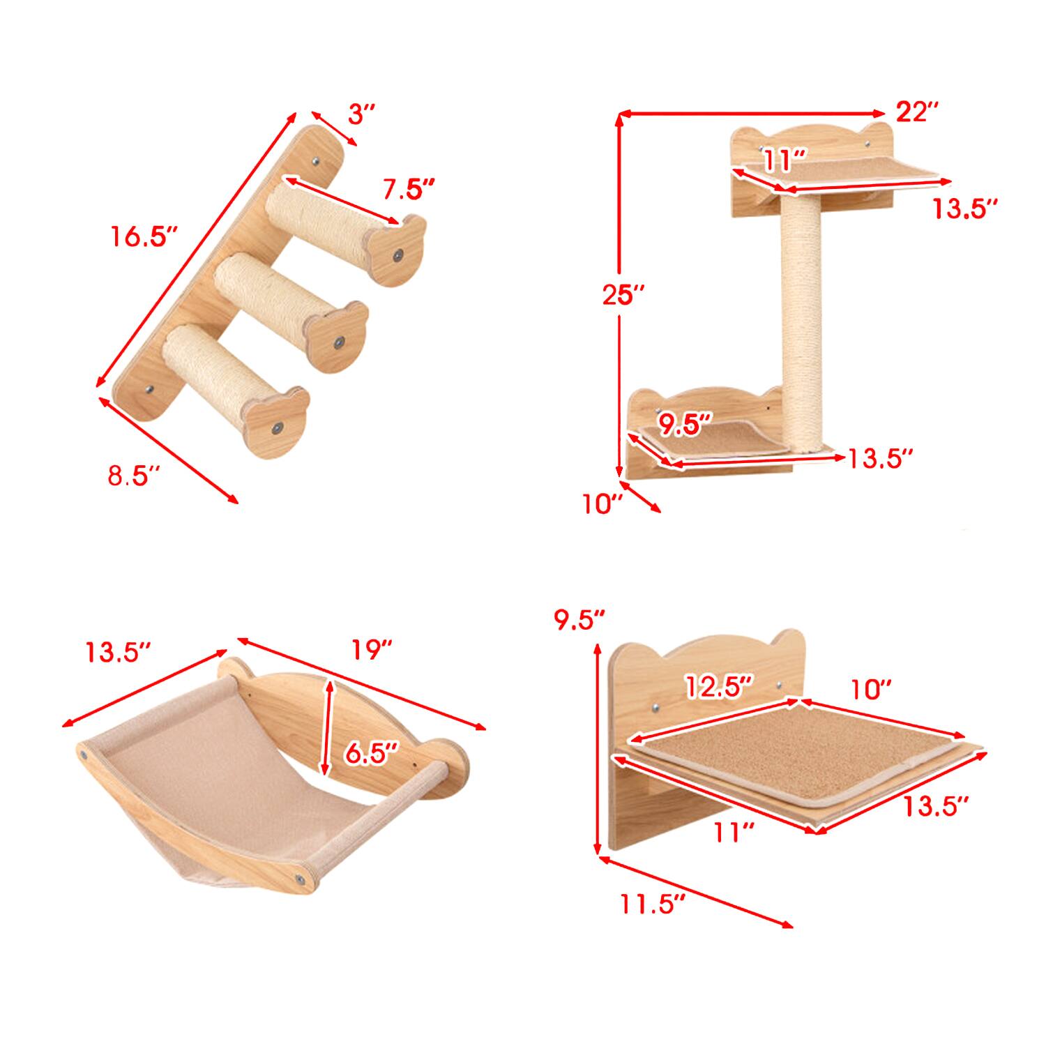 16.5"  
3"  
7.5"  
8.5"  
22"  
11"  
13.5"  
25"  
9.5"  
10"  
13.5"  
19"  
6.5"  
12.5"  
11"  
13.5"  
11.5"