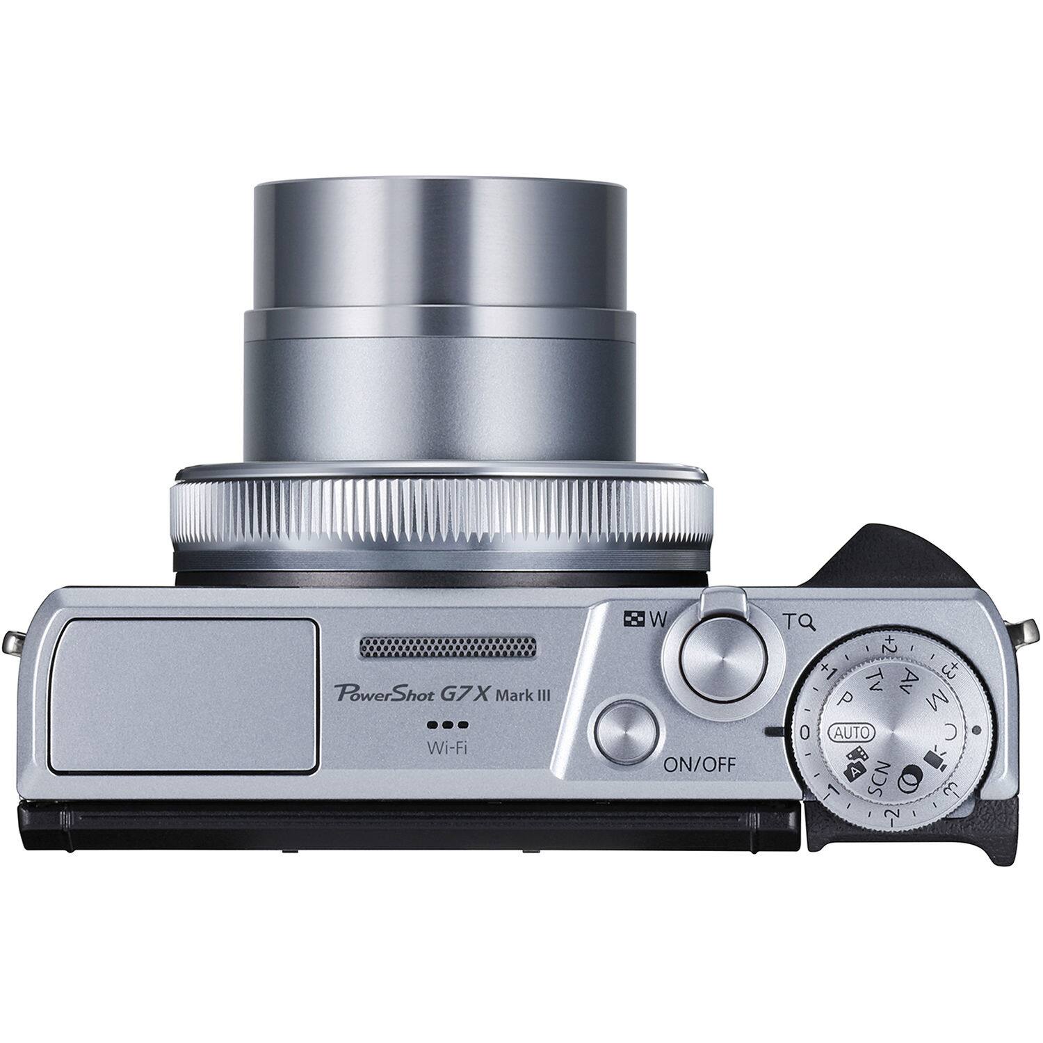 PowerShot G7X Mark III Wi-Fi W ON/OFF TQ +2 +1 Tv Av it P M 0 AUTO C SCN - -2