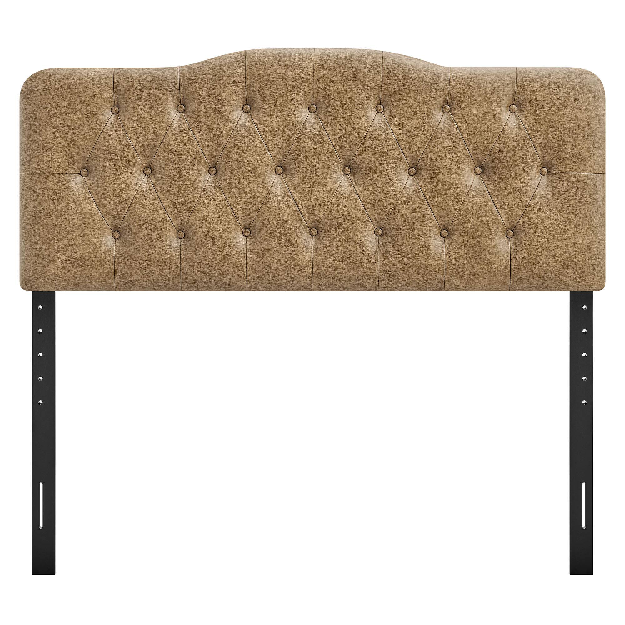 Alt View 2. Modway - Annabel Faux Leather Queen Headboard by Modway - Toast.