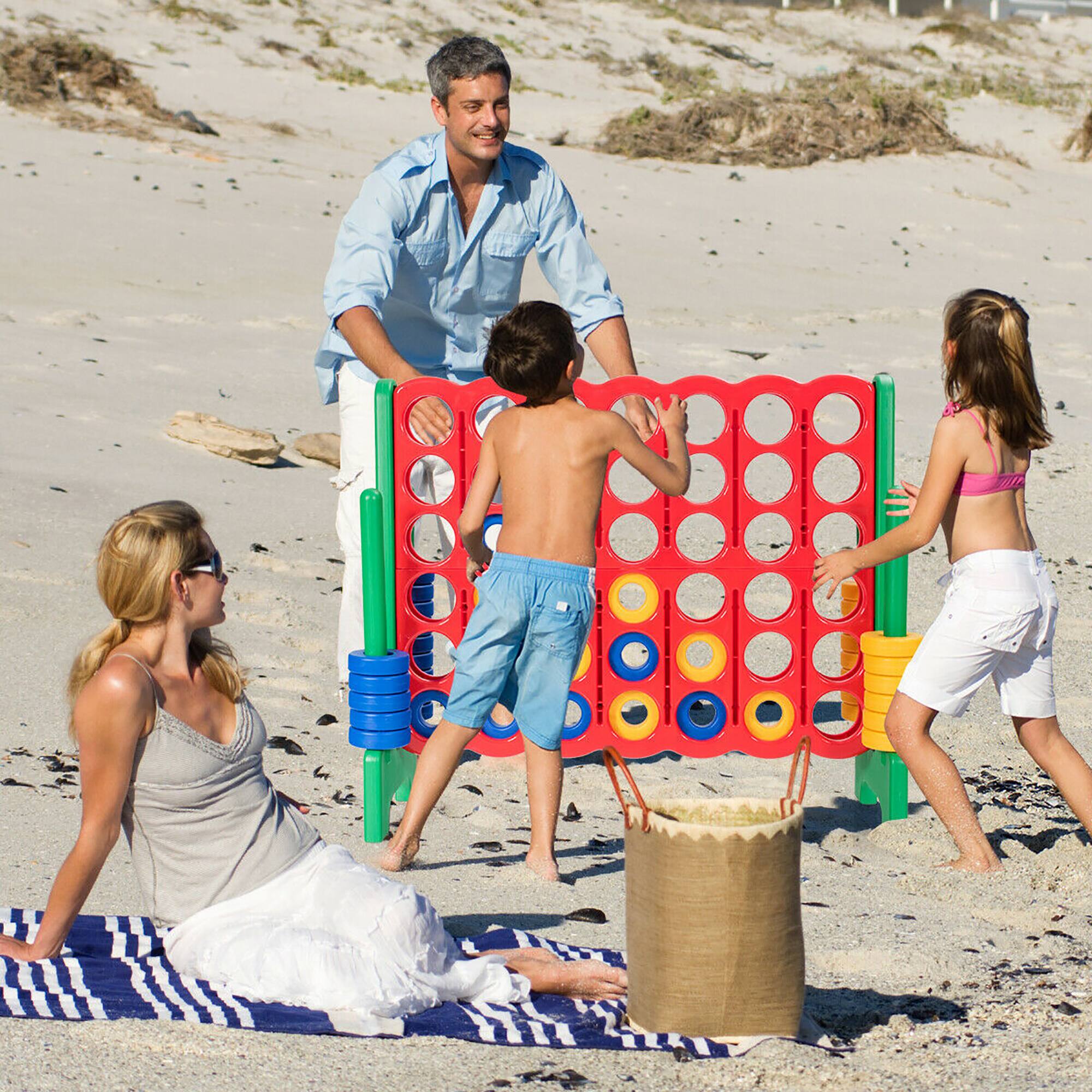 Alt View 3. Costway - Costway Jumbo 4-to-Score 4 in A Row Giant Game Set for Family - Red,Green.