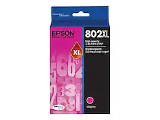 EPSON
DESIGNER EXCELLENCE
EXCEED YOUR VISION
802XL
High-capacity
2.5x more prints*
Grande capacité
2.5 fois plus de tirages
XL
Magenta
*Based on ISO/IEC 24711. Actual yield may vary depending on usage.