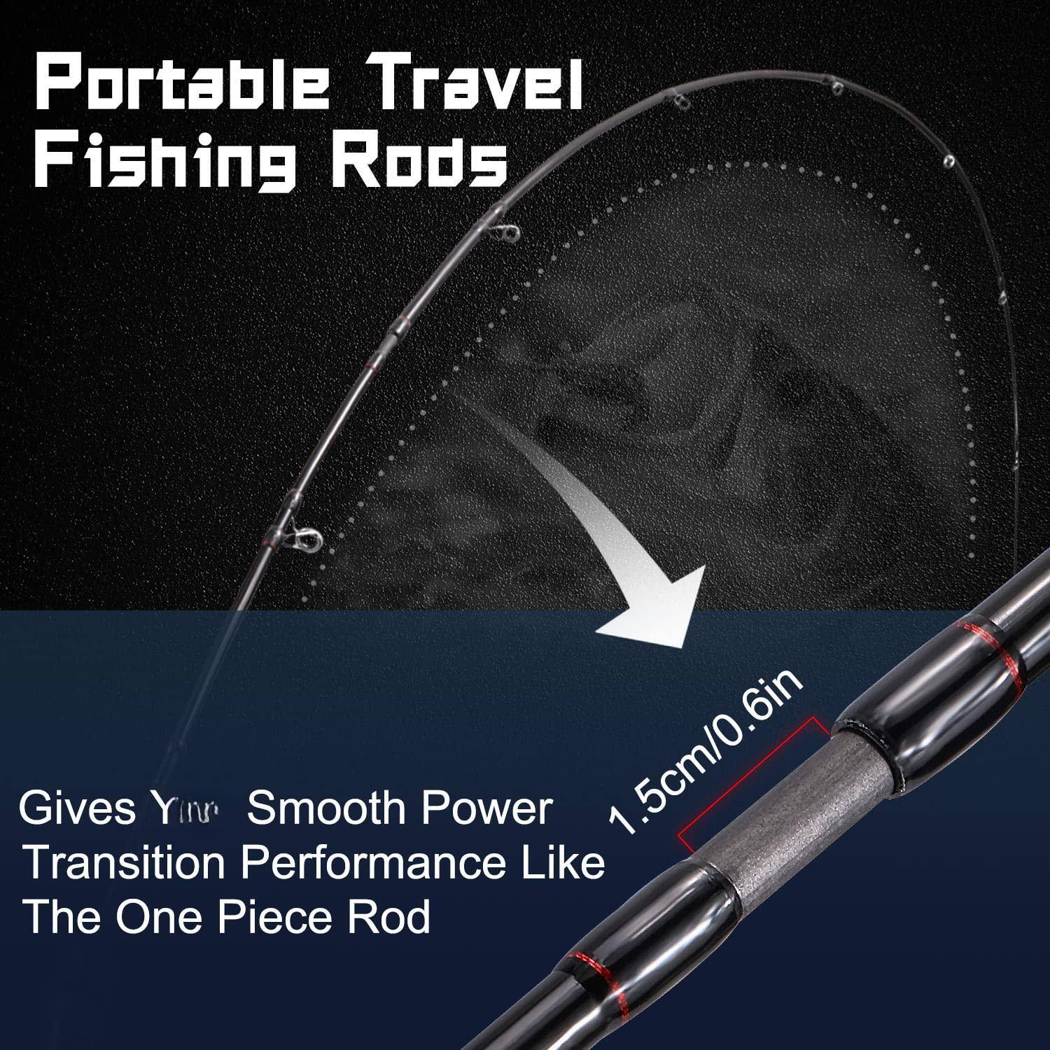 Portable Travel Fishing Rods

Gives You Smooth Power Transition Performance Like The One Piece Rod

1.5cm/0.6in