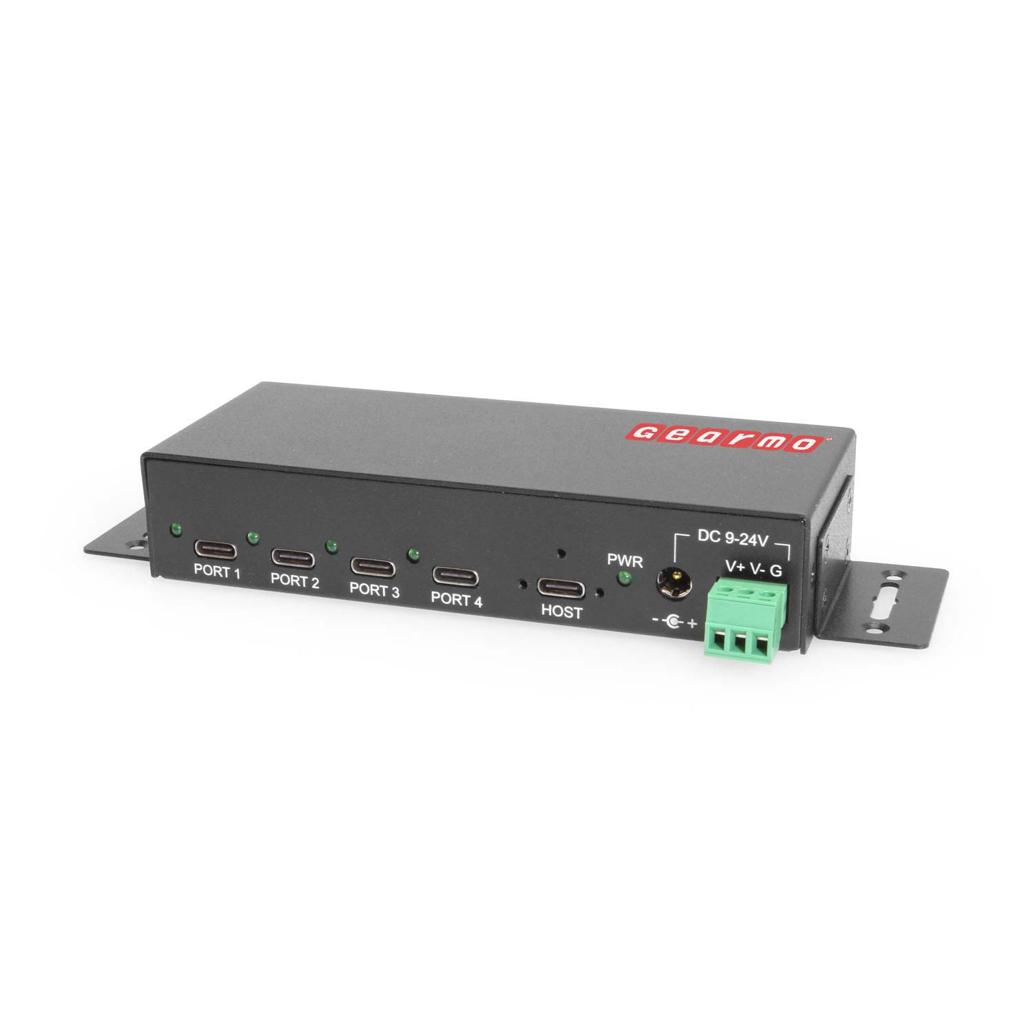 Geormo

PORT 1 PORT 2 PORT 3 PORT 4 HOST

PWR DC 9-24V V+ V- G