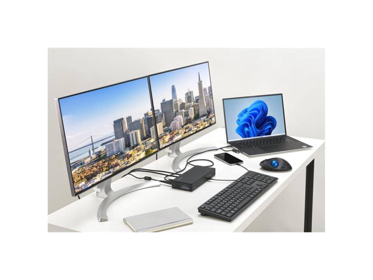 Alt View 5. Kensington - Kensington SD4781P Dock, Dual 4K, 2xHDMI, 2xDP, 100W PD for Mac/Windows/Chrome - Black.