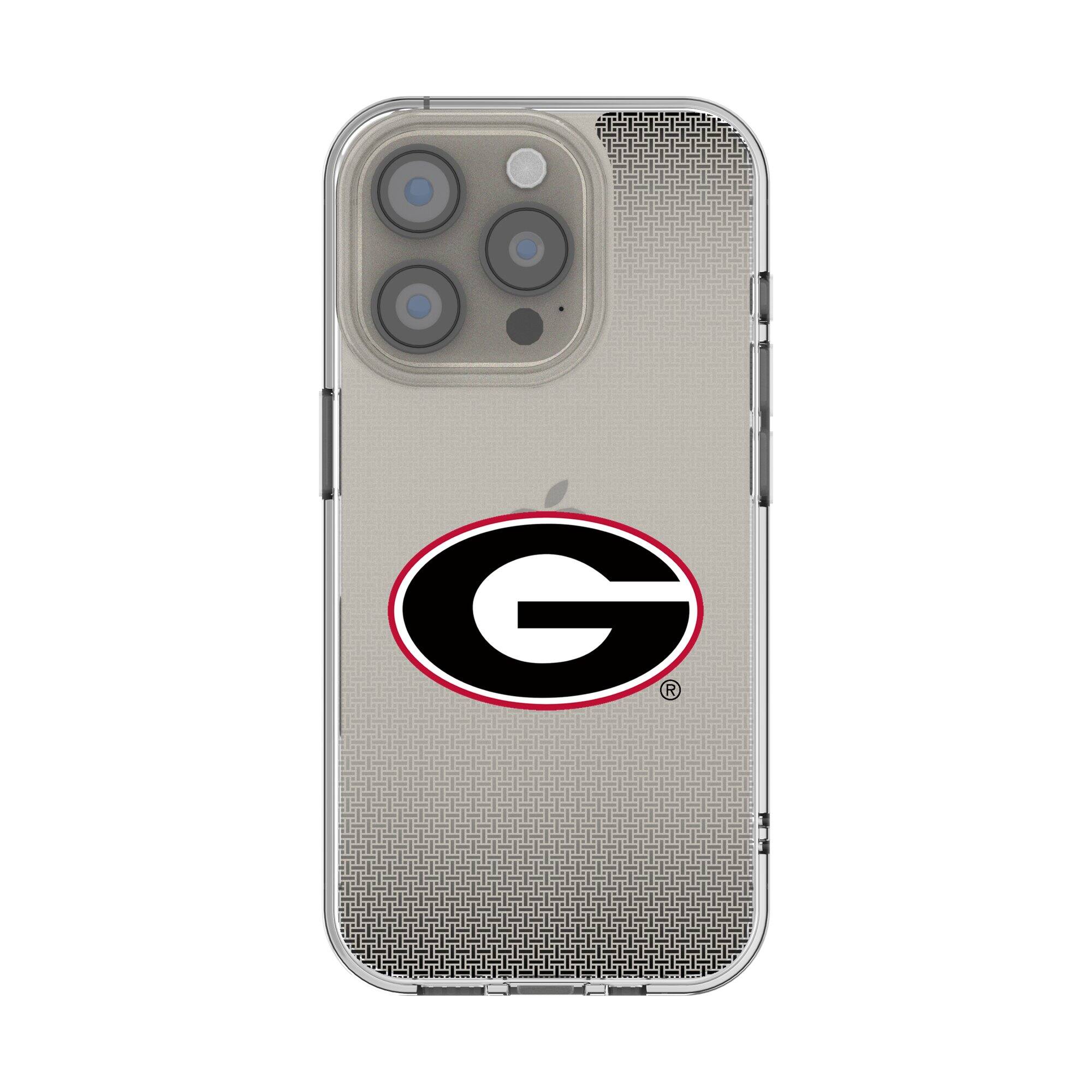 Keyscaper NCAA Georgia Bulldogs Linen Logo iPhone Clear Case 16e Multicolor 201332346 - Best Buy
