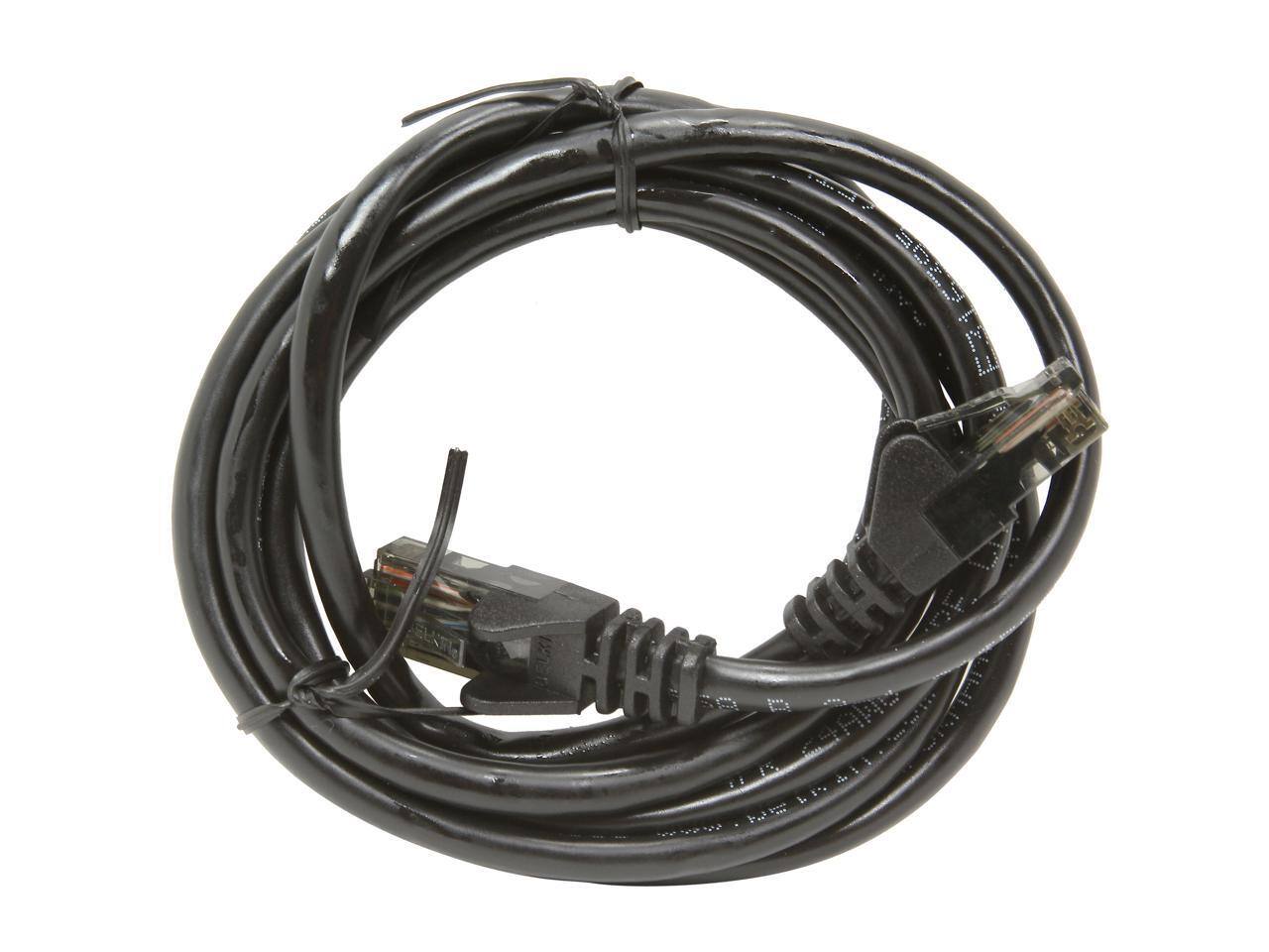 Alt View 2. Belkin - BELKIN A3L980-05-BLK-S 5 ft. Cat 6 Black Snagless Patch Cable - Black.