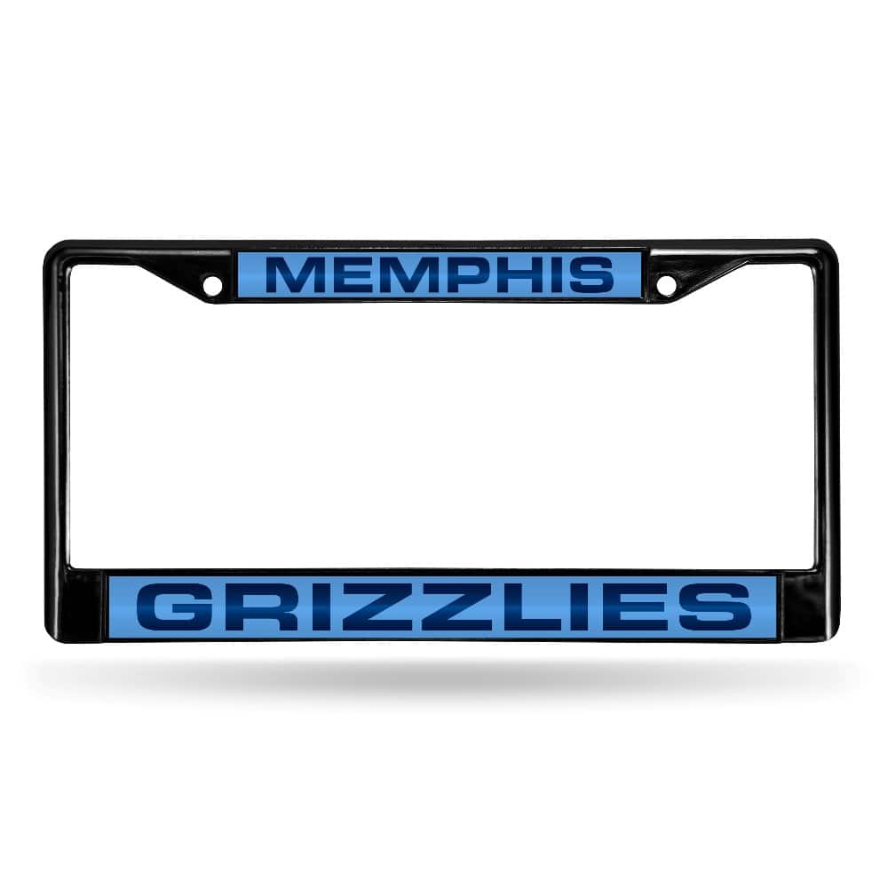 Rico Industries - Memphis Grizzlies Black Metal License Plate Frame Holder - Multi
