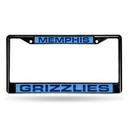 Rico Industries - Memphis Grizzlies Black Metal License Plate Frame Holder - Multi