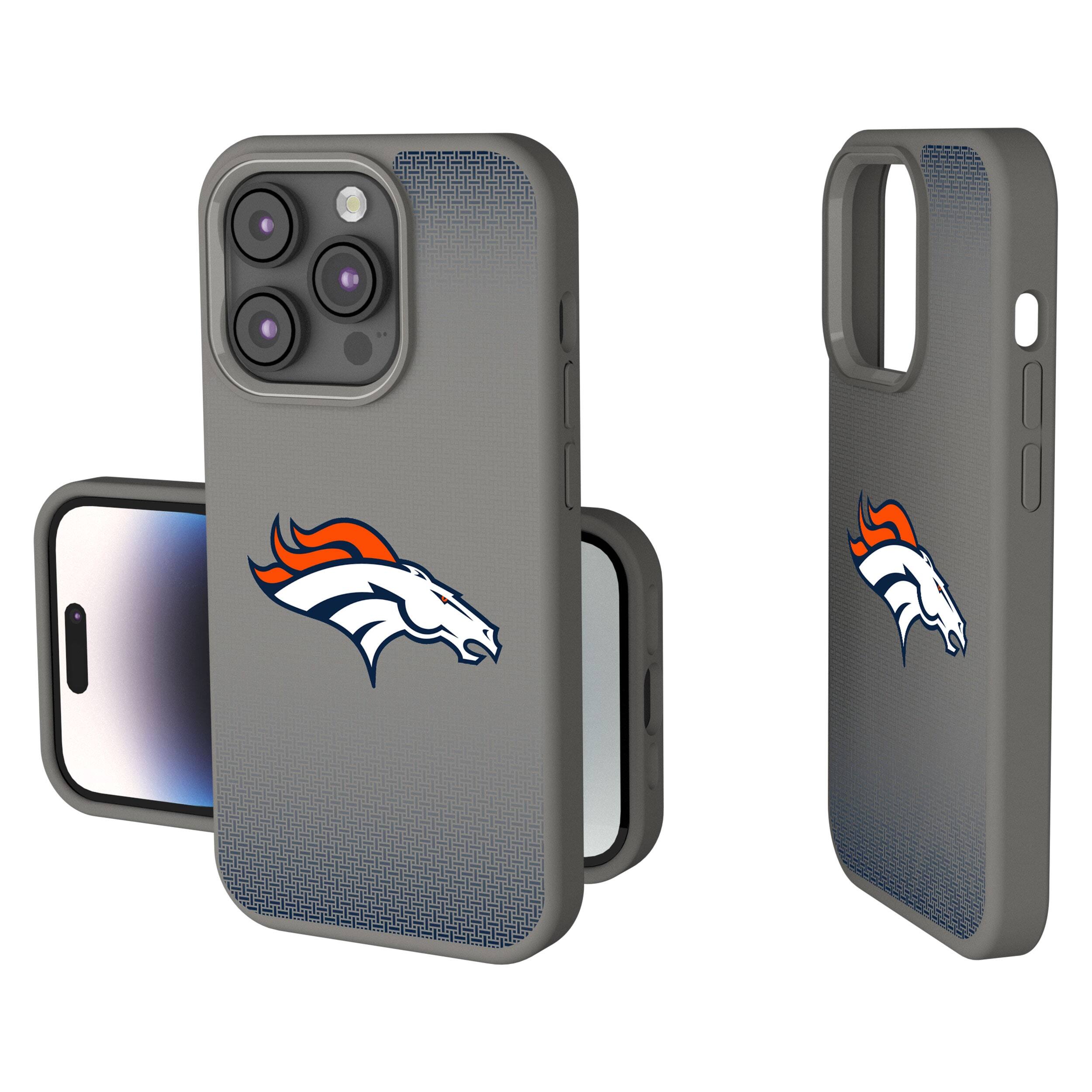 Front. Keyscaper - Linen Logo iPhone Soft Touch Case - 15 Plus - Gray.