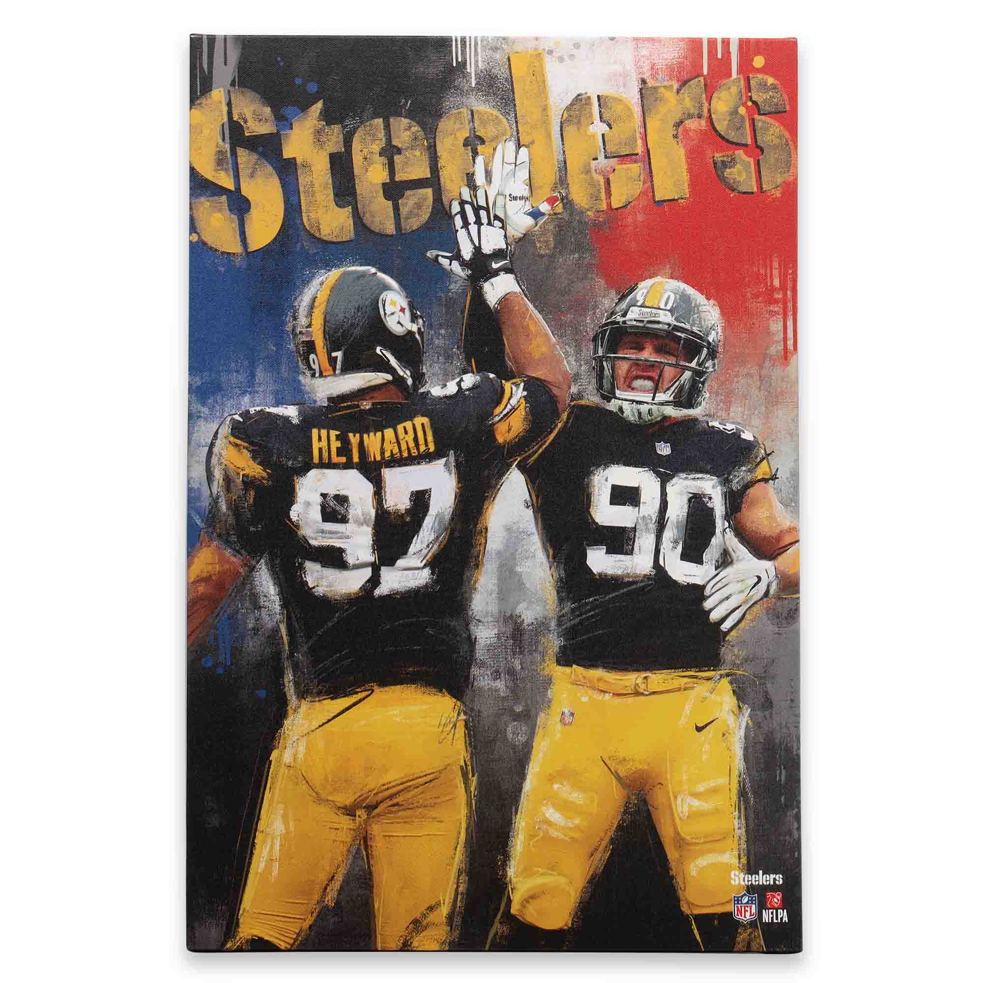 Pittsburgh Steelers 15" x 23" Graffiti Canvas Wall Art