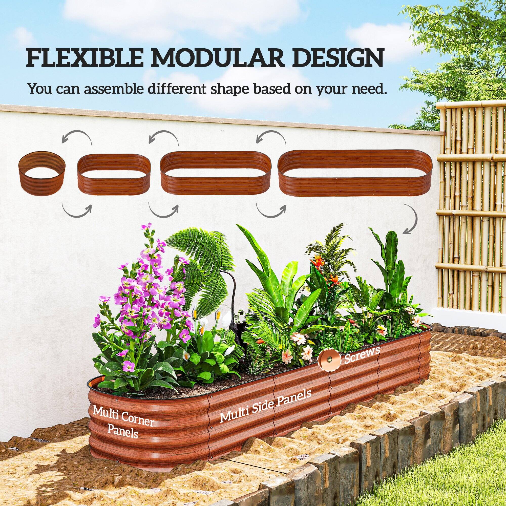 FLEXIBLE MODULAR DESIGN  
You can assemble different shapes based on your need.

Multi Corner Panels  
Multi Side Panels  
Screws