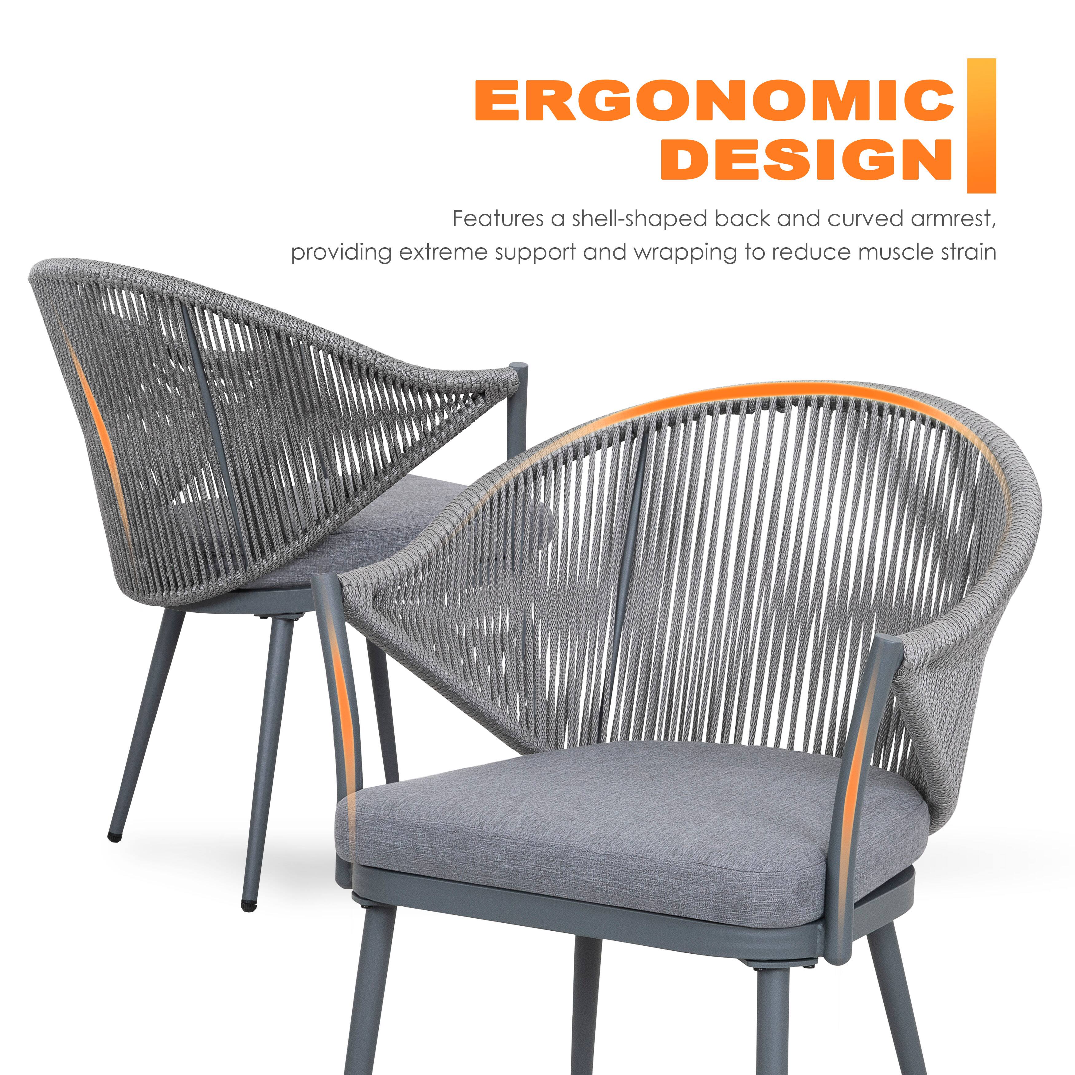 ERGONOMIC DESIGN

Features a shell-shaped back and curved armrest, providing extreme support and wrapping to reduce muscle strain