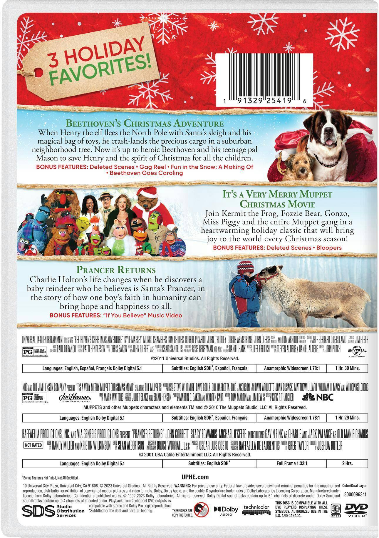 Back. 3-Movie Holiday Collection (Box Set) [DVD].