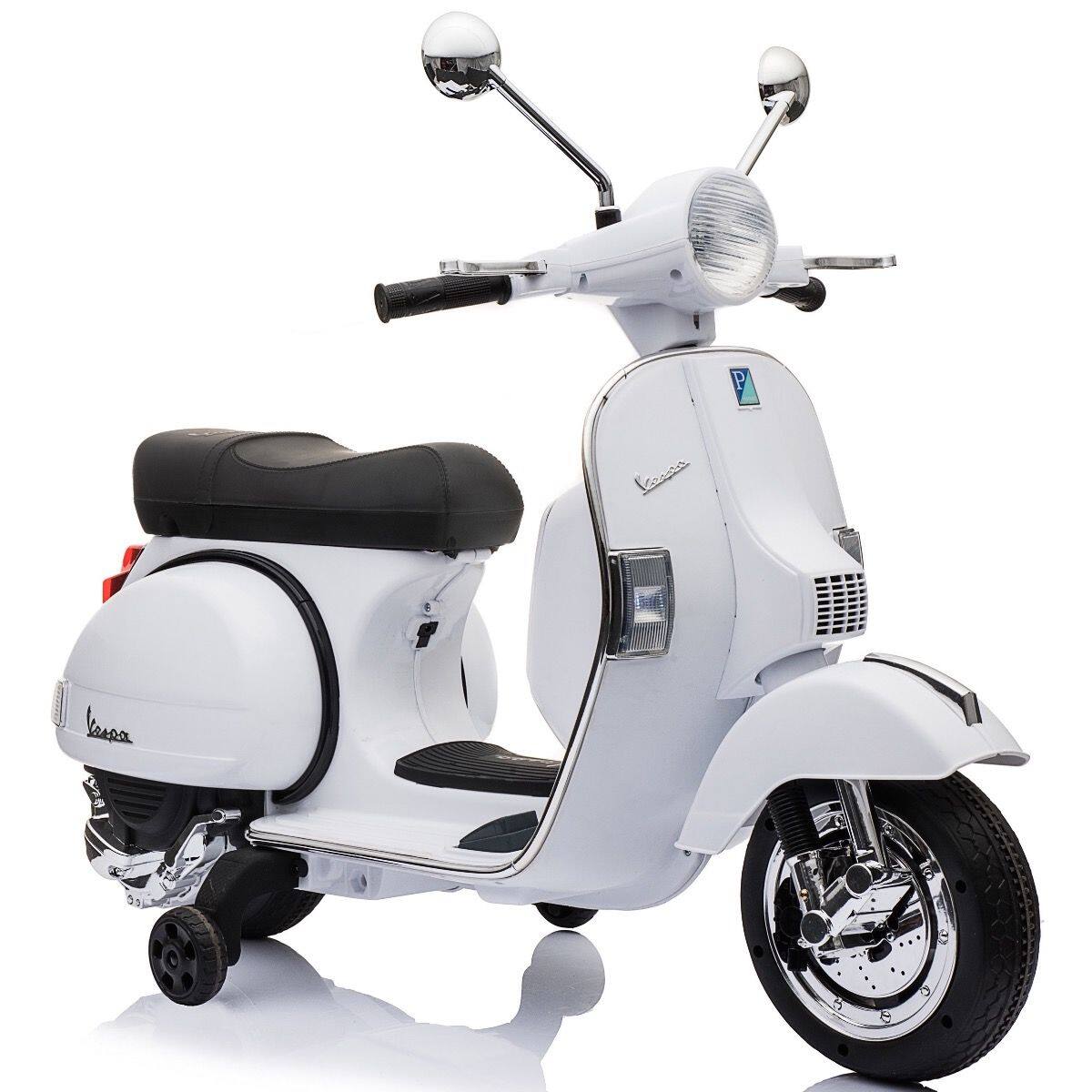 Alt View 5. Best Ride On Cars - Vespa scooter 12V - White.