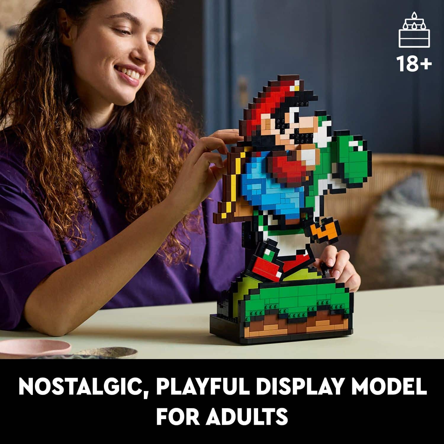 18+ Nostalgic, Playful Display Model for Adults