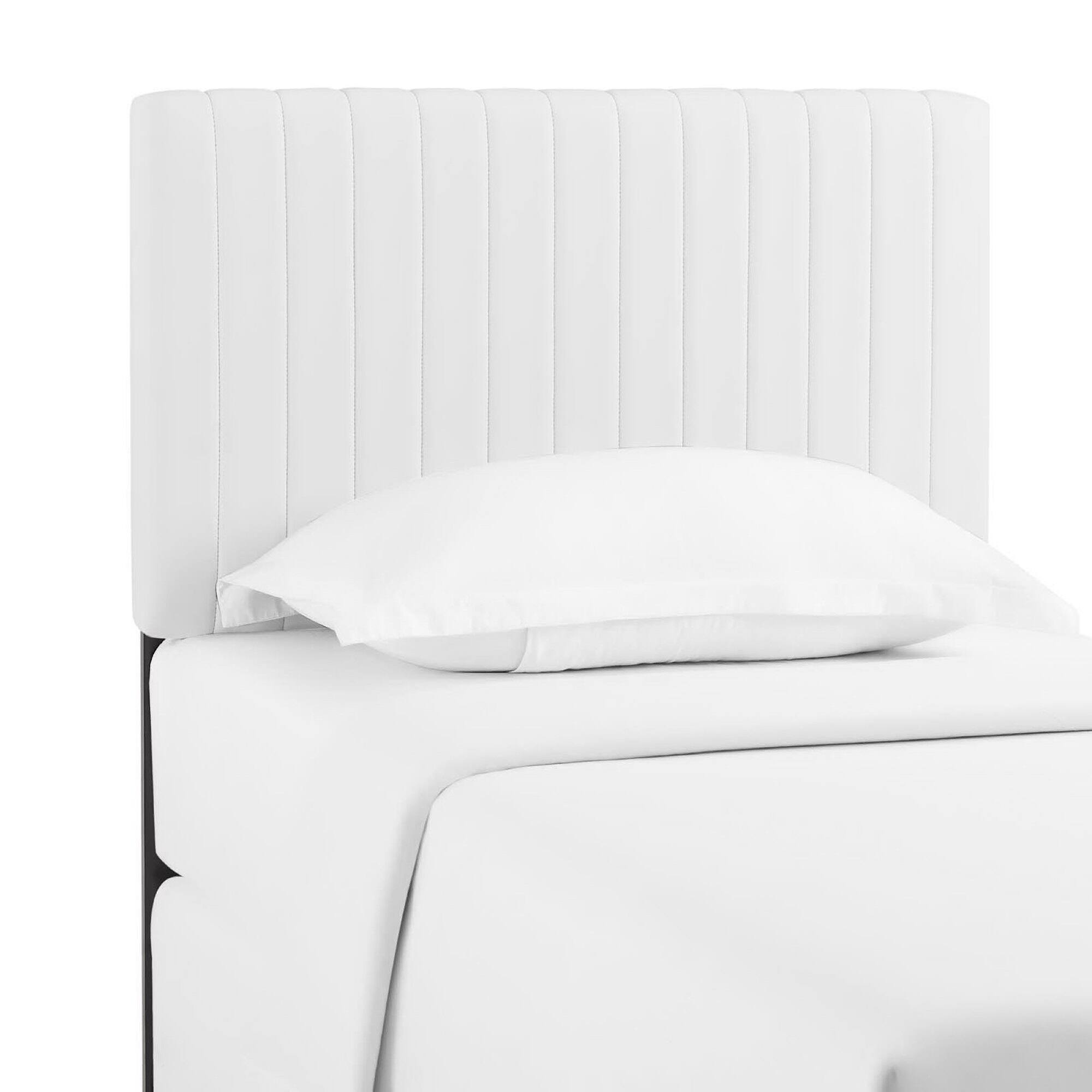 Alt View 3. Modway - Keira Faux Leather Twin Headboard by Modway - White.