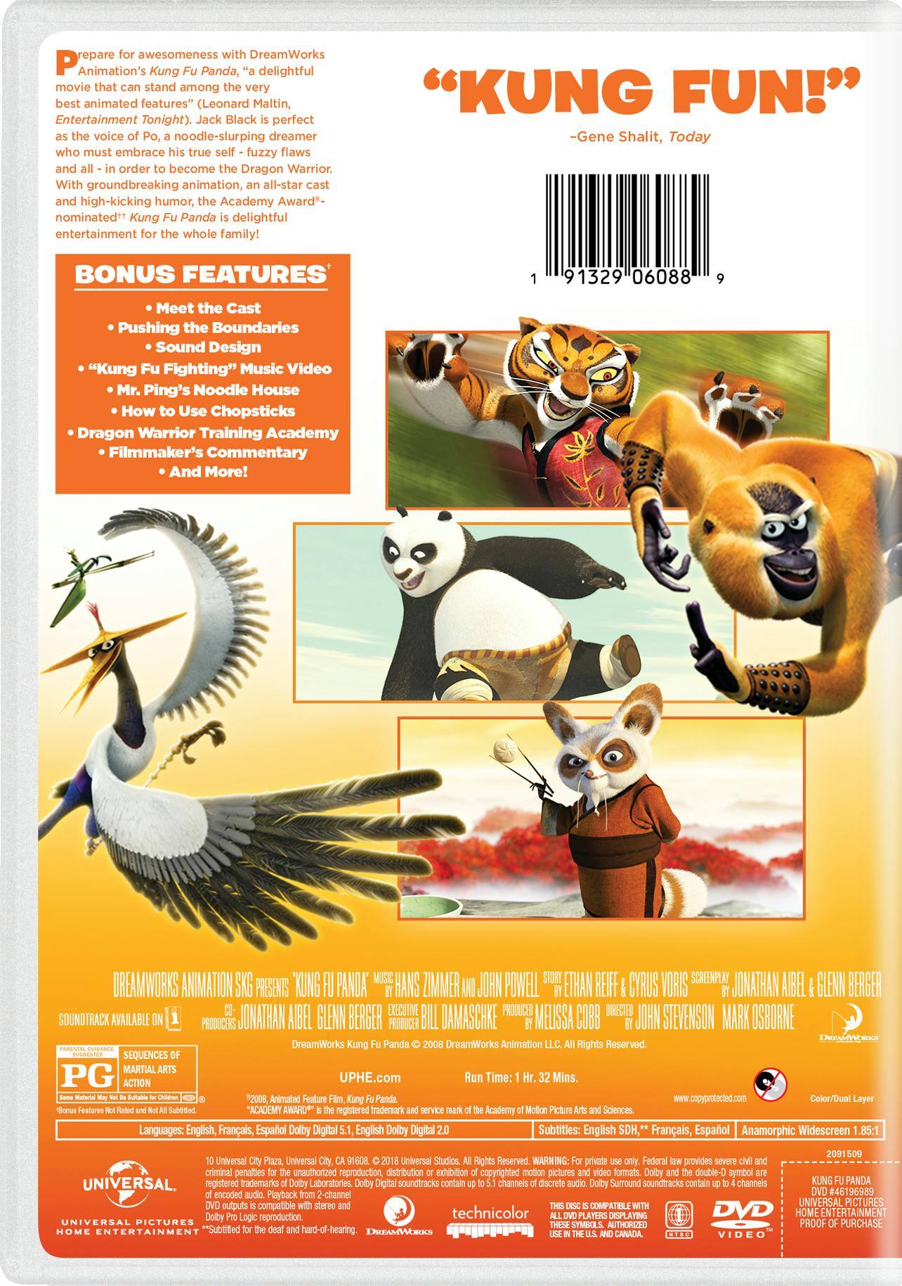 Angle. Kung Fu Panda (DVD New Box Art) [DVD].