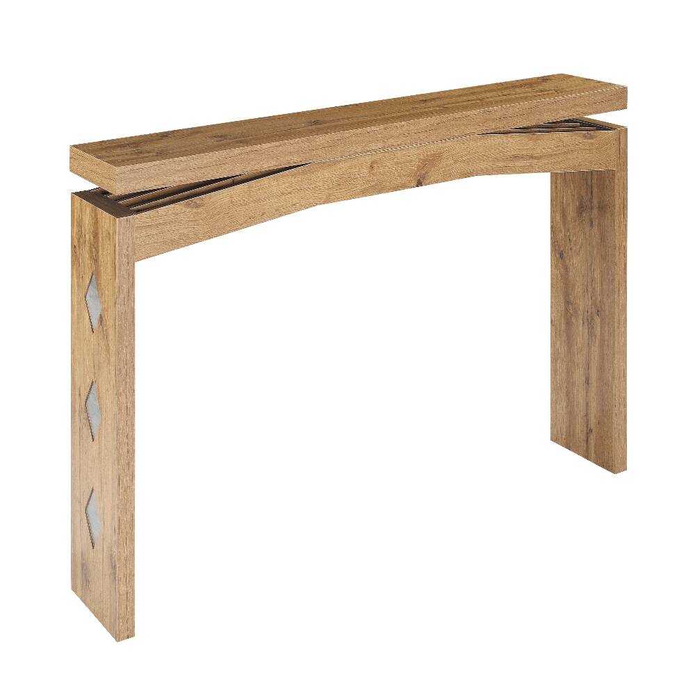 Alt View 6. Loheer - Loheer 62 Inch Console Table Narrow Entryway Table Light Oak Sofa Table - Light Oak.