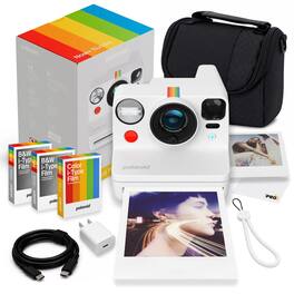 Polaroid - Now+ Generation 3 iType Instant Camera Pro Bundle - White