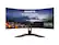 Front. GIGABYTE - G34WQC A 34" LED Curved WQHD FreeSync Premium Gaming Monitor with HDR (HDMI, DisplayPort, USB) - Black.