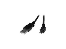 Front. StarTech.com - StarTech.com 2m Micro USB Cable - A to Down Angle Micro B.
