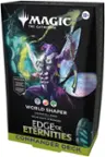Magic the Gathering includes 1 Collector Booster Sample Pack, 2 Legendary Traditional Foils, World Sacrifice Shaper, Grow Lands, Back Stronger, Edge of Eternities Commander Deck.
