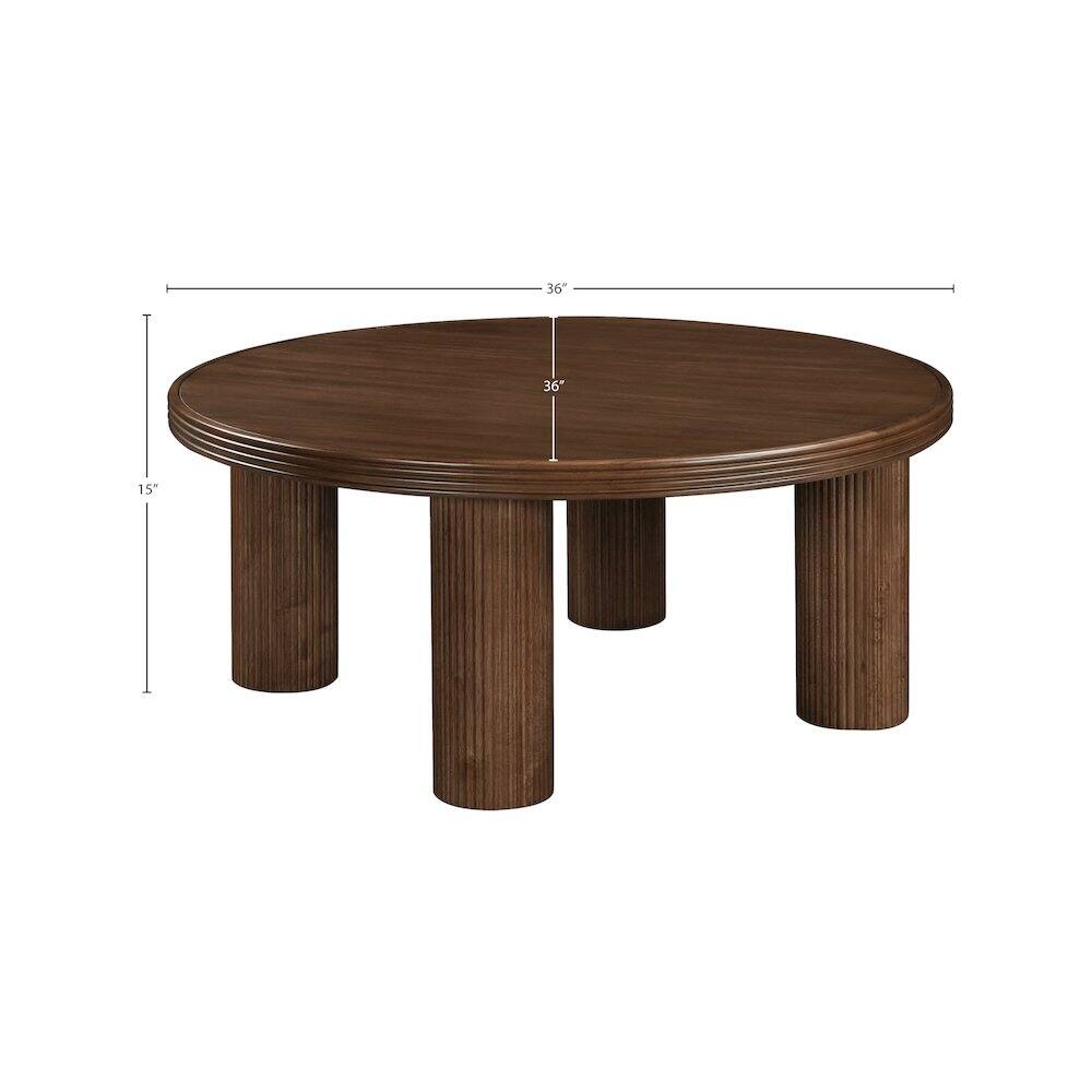 Alt View 4. Meridian Furniture - Hayden Brown Coffee Table - Brown.