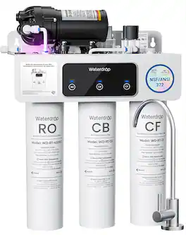 Waterdrop - WD-T3-C Reverse Osmosis Water Filter, NSF/ANSI 372 Certified - White