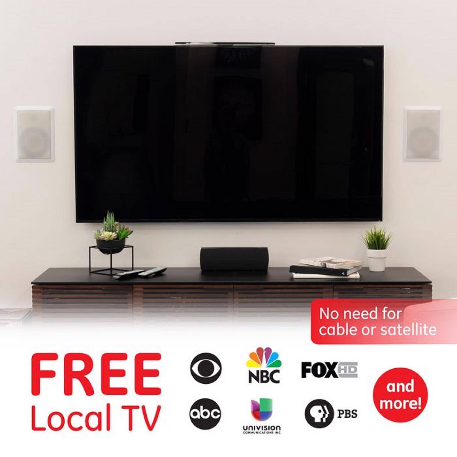 FREE Local TV  
No need for cable or satellite  
FOX HD  
NBC  
and more!  
PBS  
UNIVISION