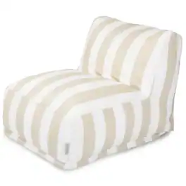 Majestic Home - Chair Lounger Vertical Stripe Sand - Beige