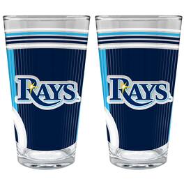 Great American Products - Tampa Bay Rays Two-Piece 16oz. Pint Glass Set - Multicolor