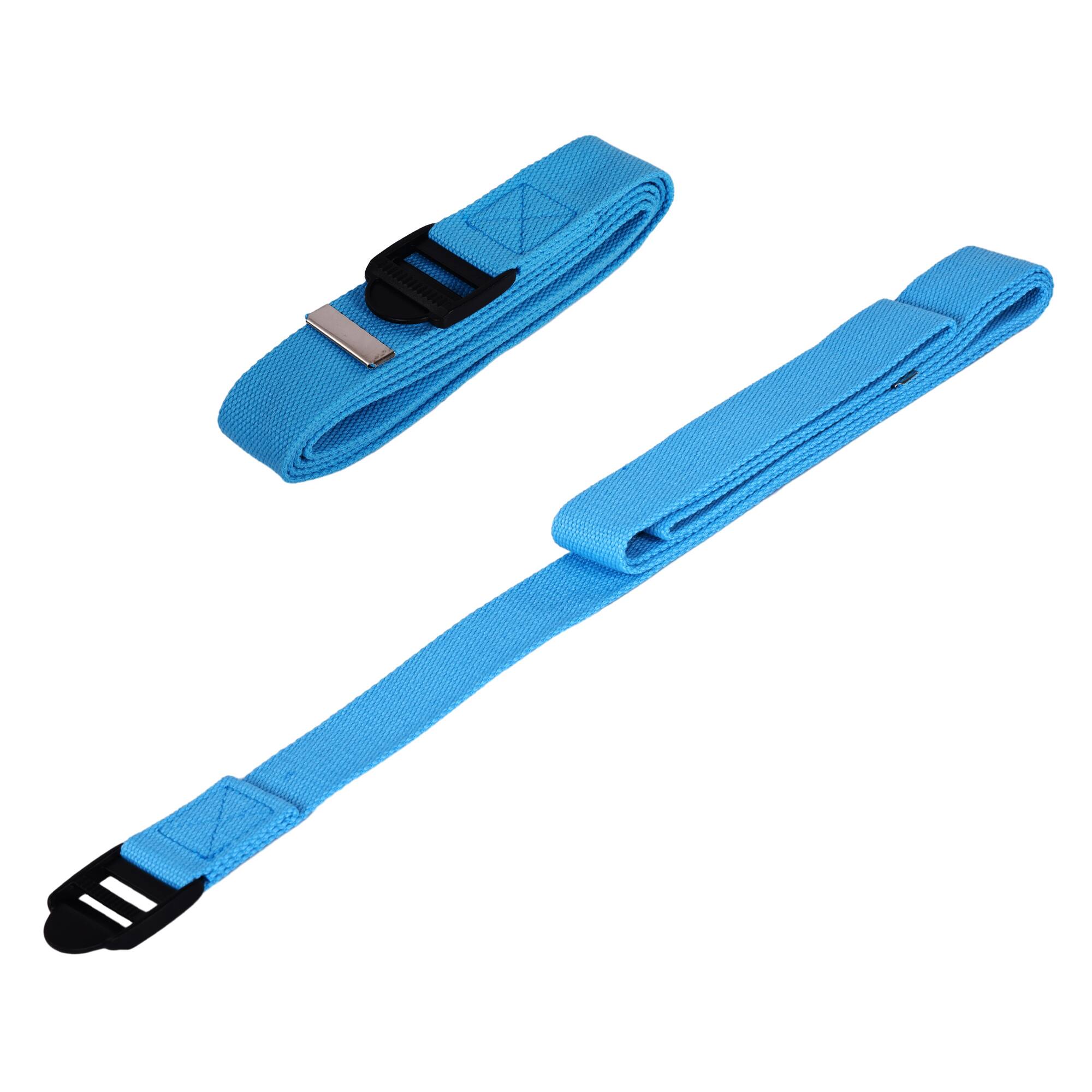 Alt View 8. BalanceFrom Fitness - BalanceFrom Fitness 7 Piece Yoga Set with Mat, Stretch Strap, & Knee Pad, Blue - Blue.