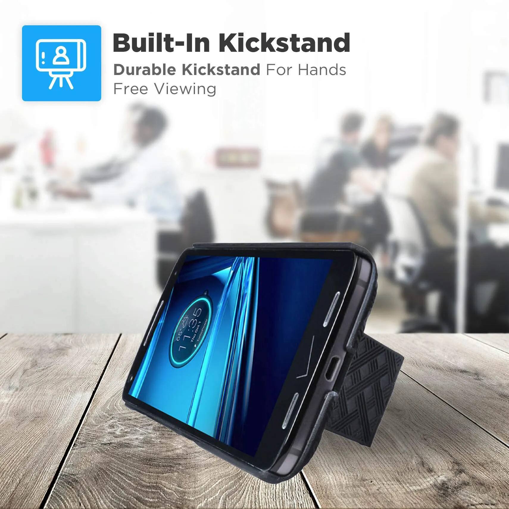 8 Built-In Kickstand  
Durable Kickstand For Hands Free Viewing