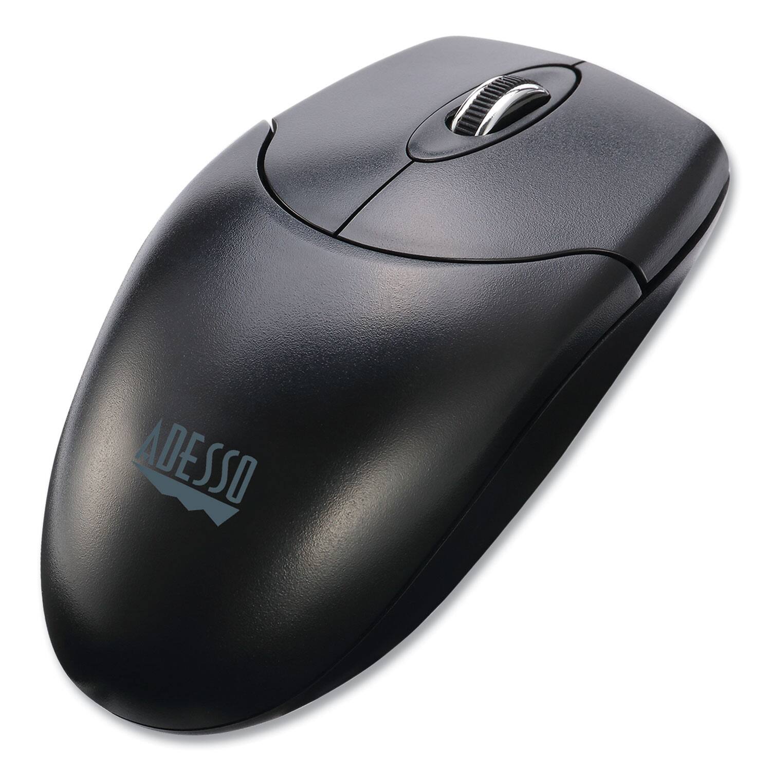 Alt View 4. Adesso - Adesso M60 iMouse M60 2.4 GHz Frequency 30 ft. Wireless Range Left/Right Hand Use Antimicrobial Wireless Mouse - Black - Black.